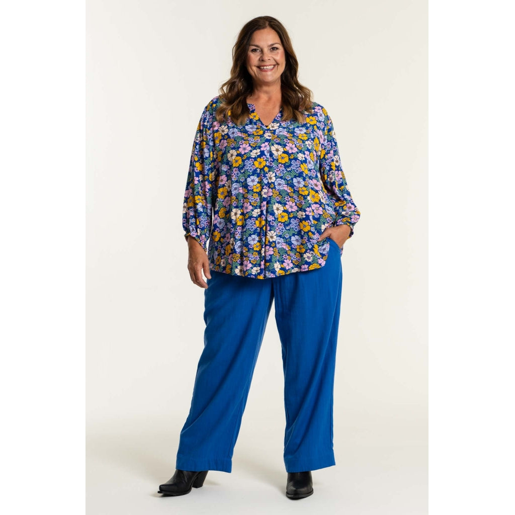 Gozzip Woman Lissi Loose Pants - FLERE FARVER Loose Pant Blue