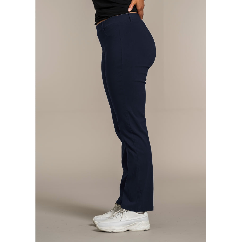 Sandgaard Pants mede brede ben Pants 1 Dark Blue