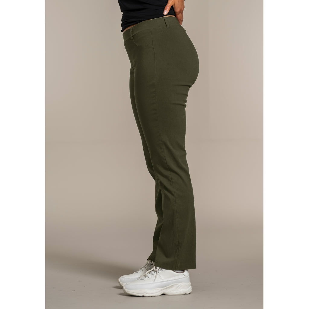 Sandgaard Pants mede brede ben Pants Khakigreen