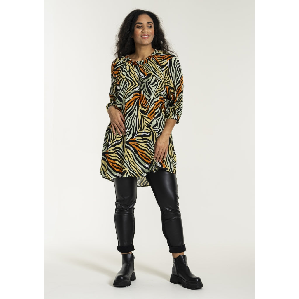 Studio SBerbel Tunic Tunic Green yellow zebra