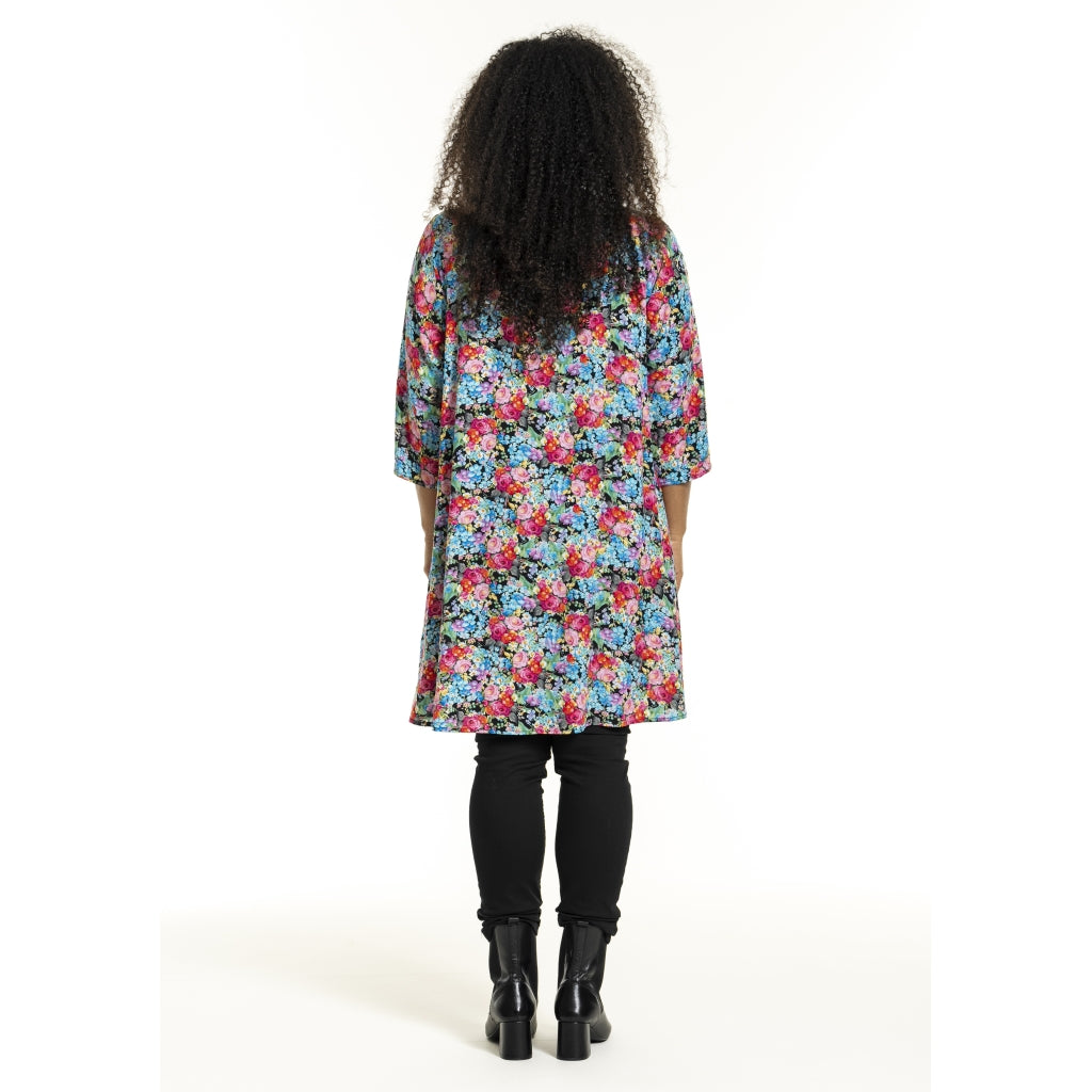 Studio SBirgitte Dress Dress Black with pink blue flowers