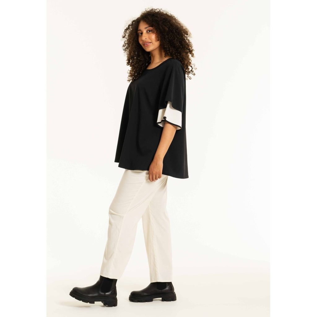 Studio SBonet Blouse Blouse Black/Offwhite