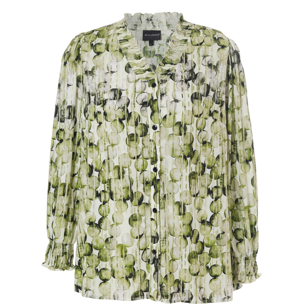 Studio SBonni Shirt Shirt Green bobbles