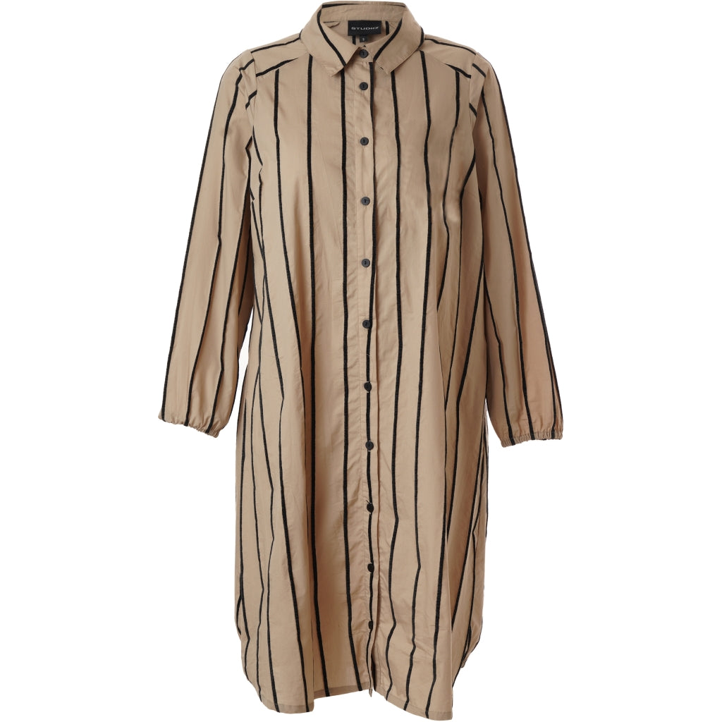 Studio SGunn Long shirt Long shirt Camel with black stripe