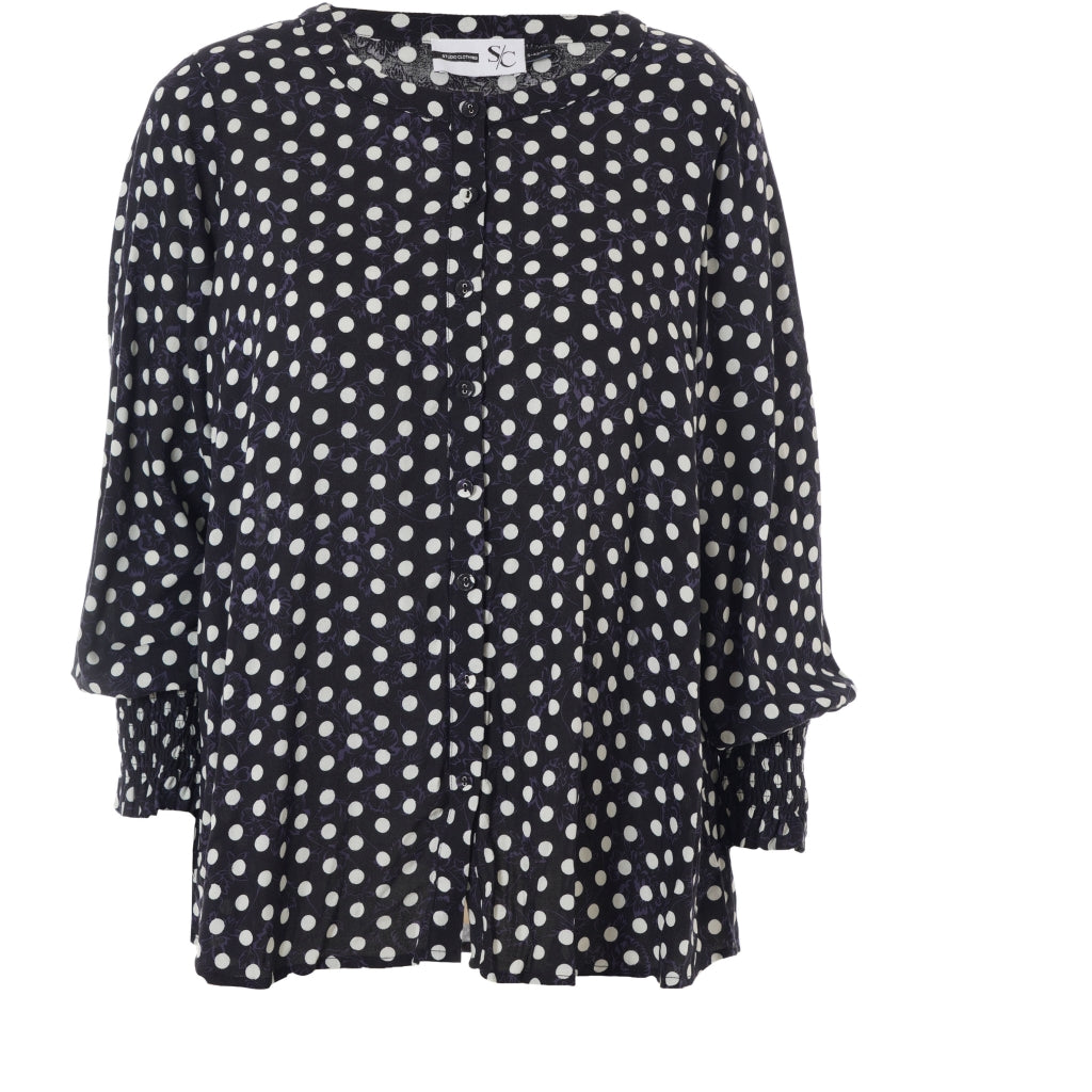 Studio SHanny Shirt Shirt Black with dots