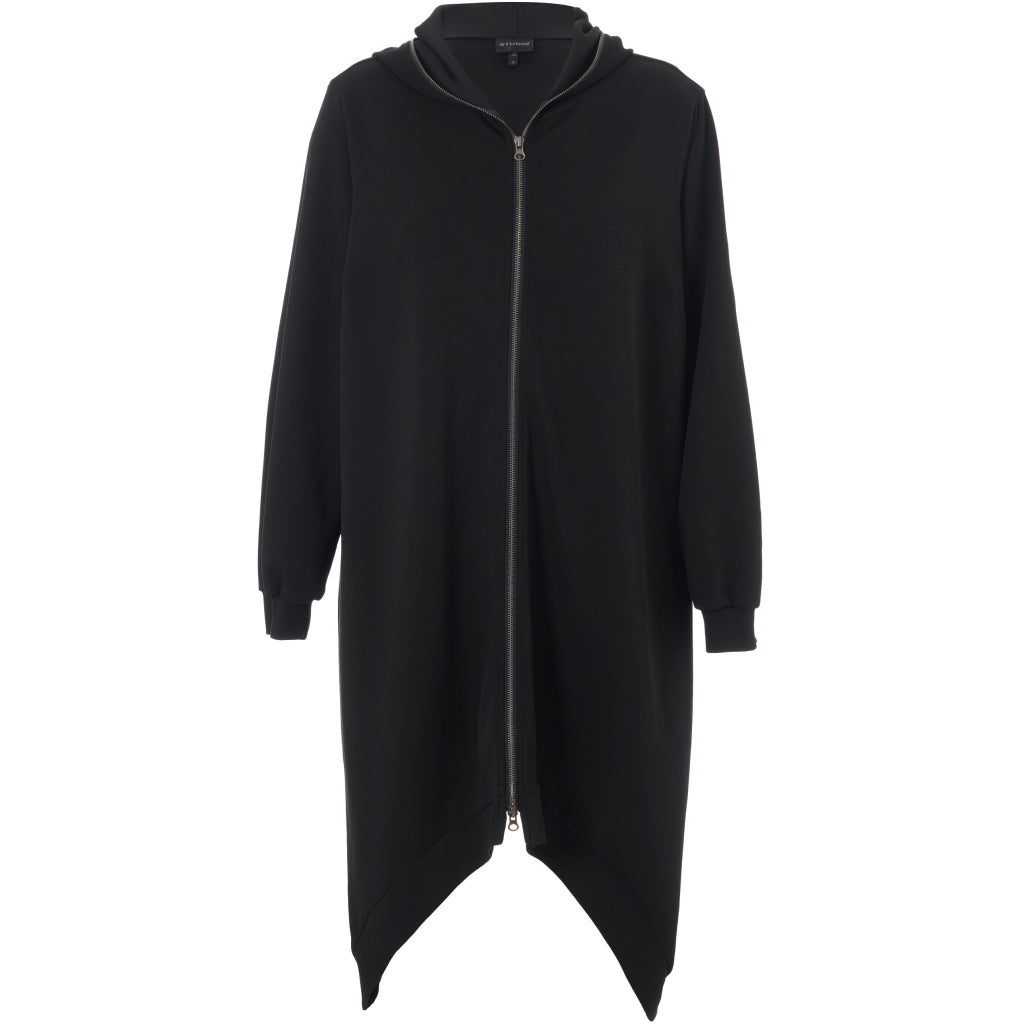 Studio SIlona long sweatshirt with zipper Cardigan Black