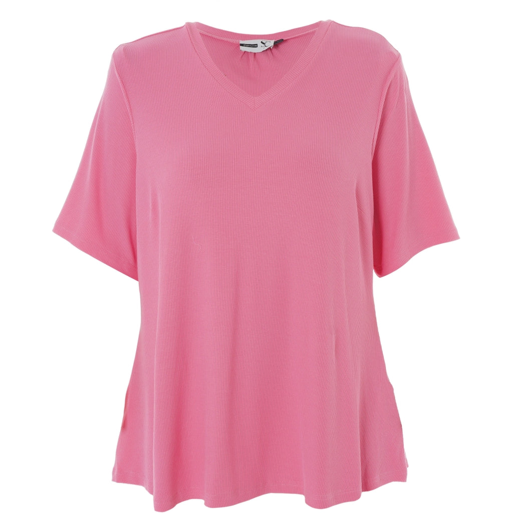 Studio SLykke rib T-shirt T-Shirt Pink