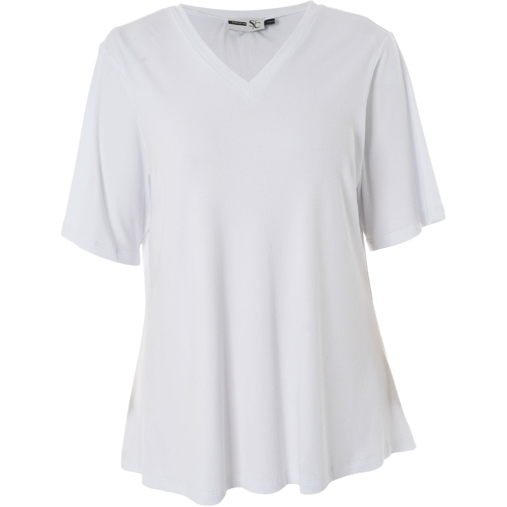 Studio SLykke rib T-shirt T-Shirt White