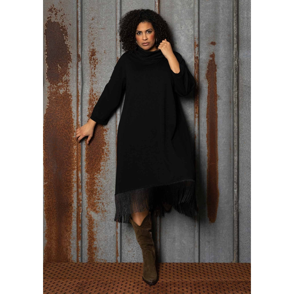 Studio SManda Dress with frays Dress Black