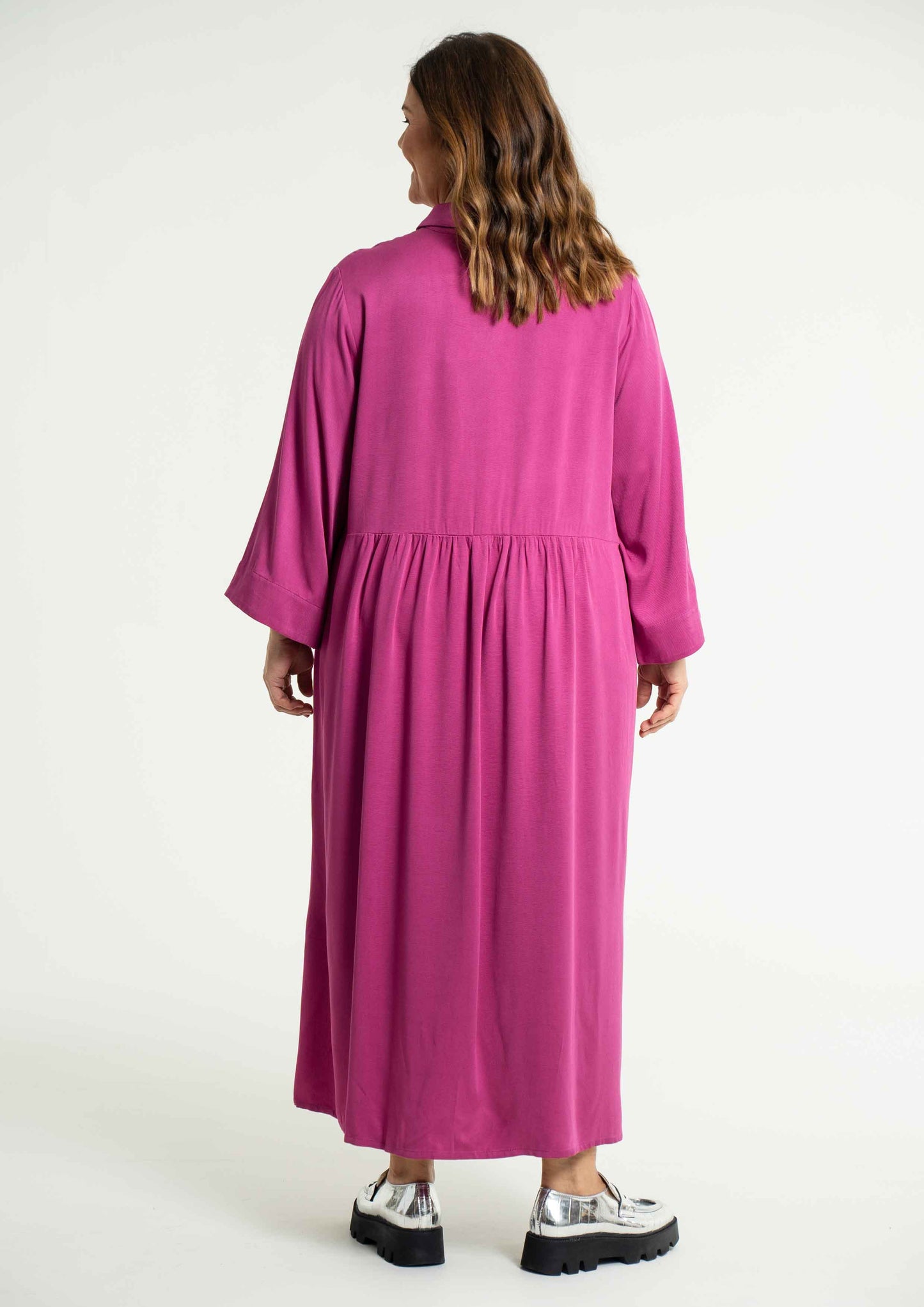 Gozzip Woman Susanne Dress Dress Fuchia