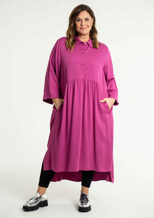 Gozzip Woman Susanne Dress Dress Fuchia