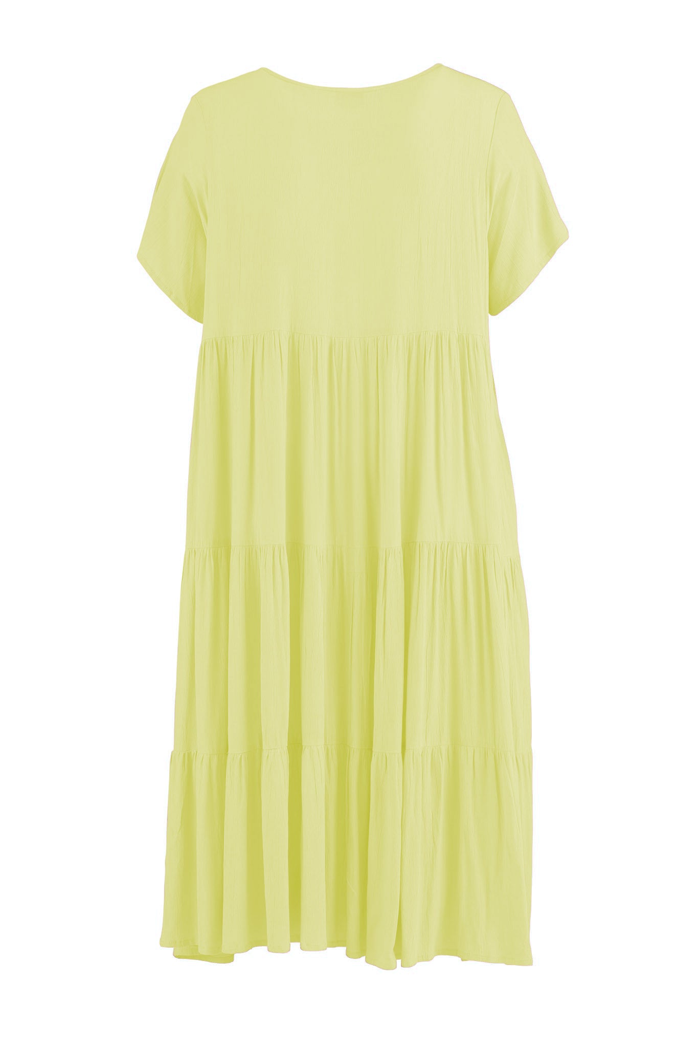 Gozzip Woman Sussie Long Dress - FLERE FARVER Long Dress Lemon