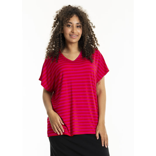 Sandgaard T-shirt T-Shirt Striped Red/Pink