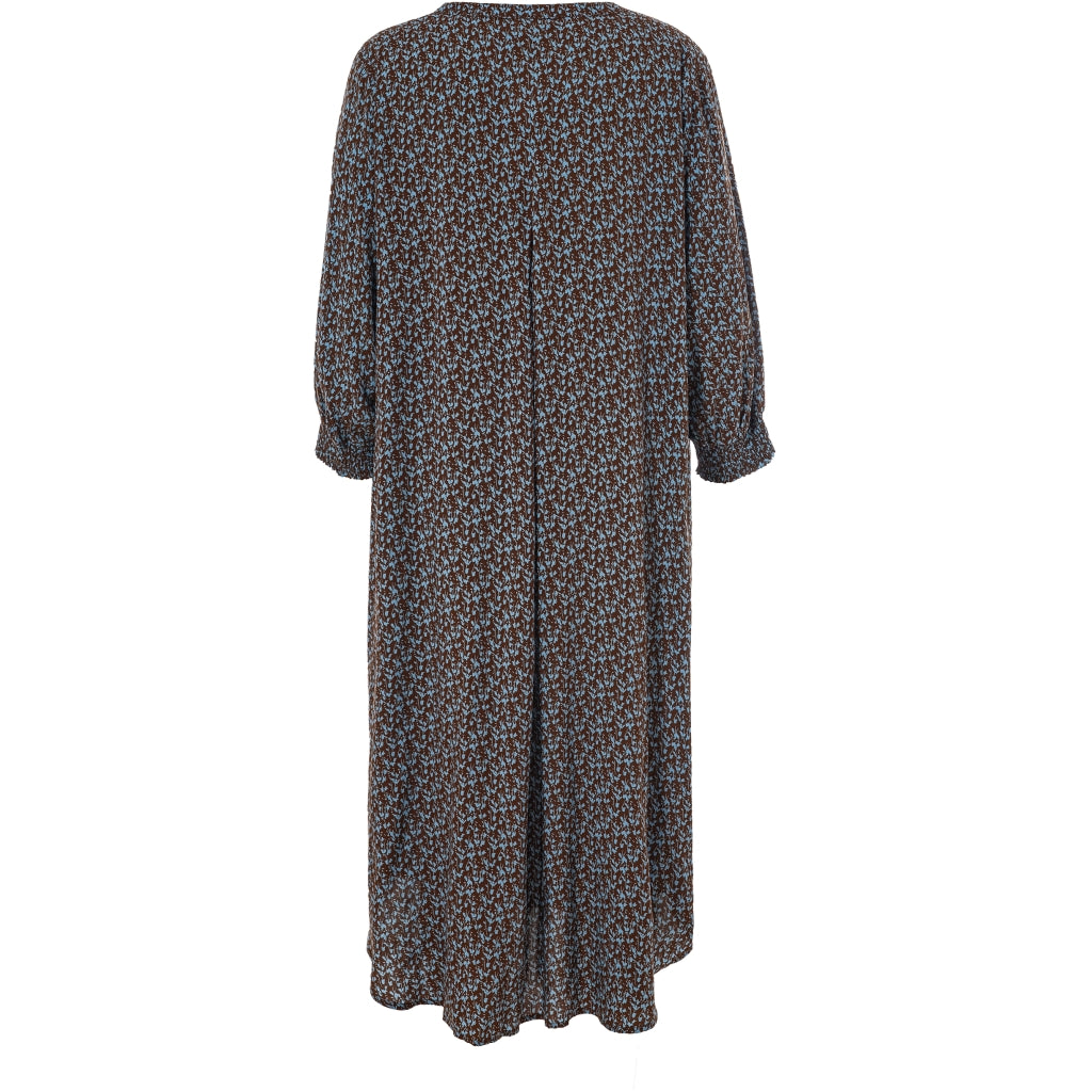 Gozzip Woman Valdis Dress Dress Brown/light blue printed