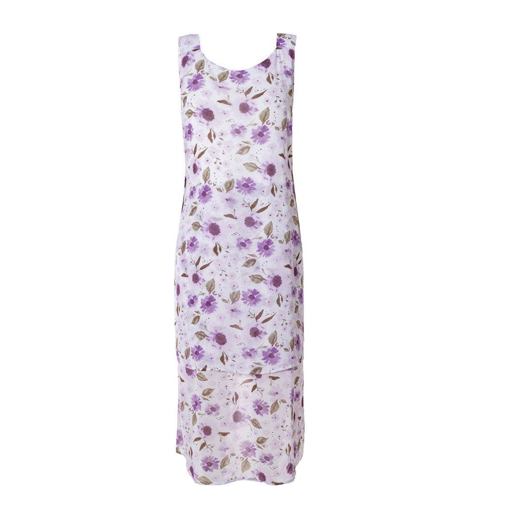Studio Addie Dress Dress White + purple flowers