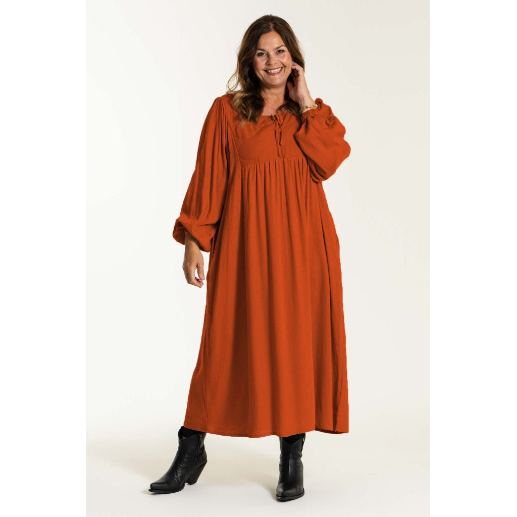 Gozzip Woman Des Dress - FLERE FARVER Dress Terracotta