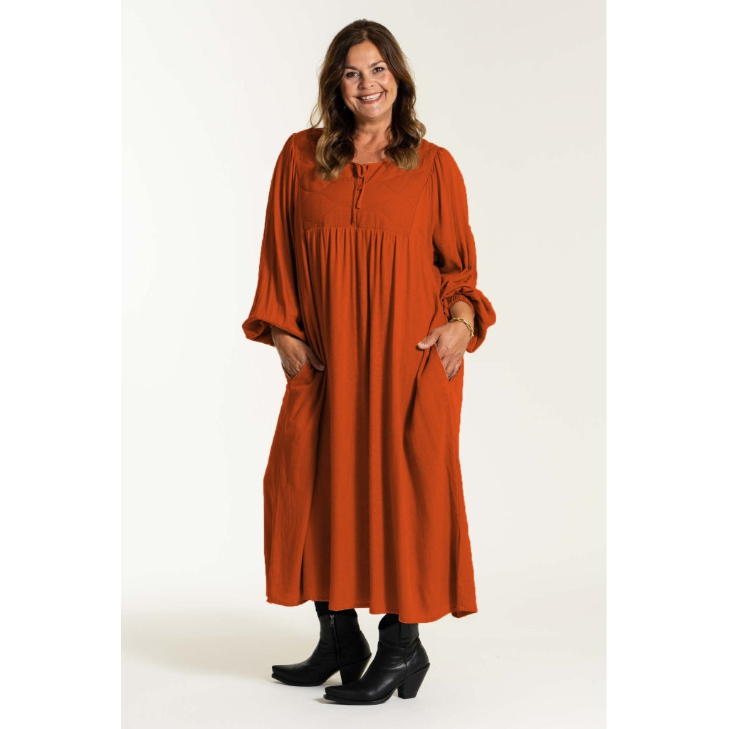 Gozzip Woman Des Dress - FLERE FARVER Dress Terracotta