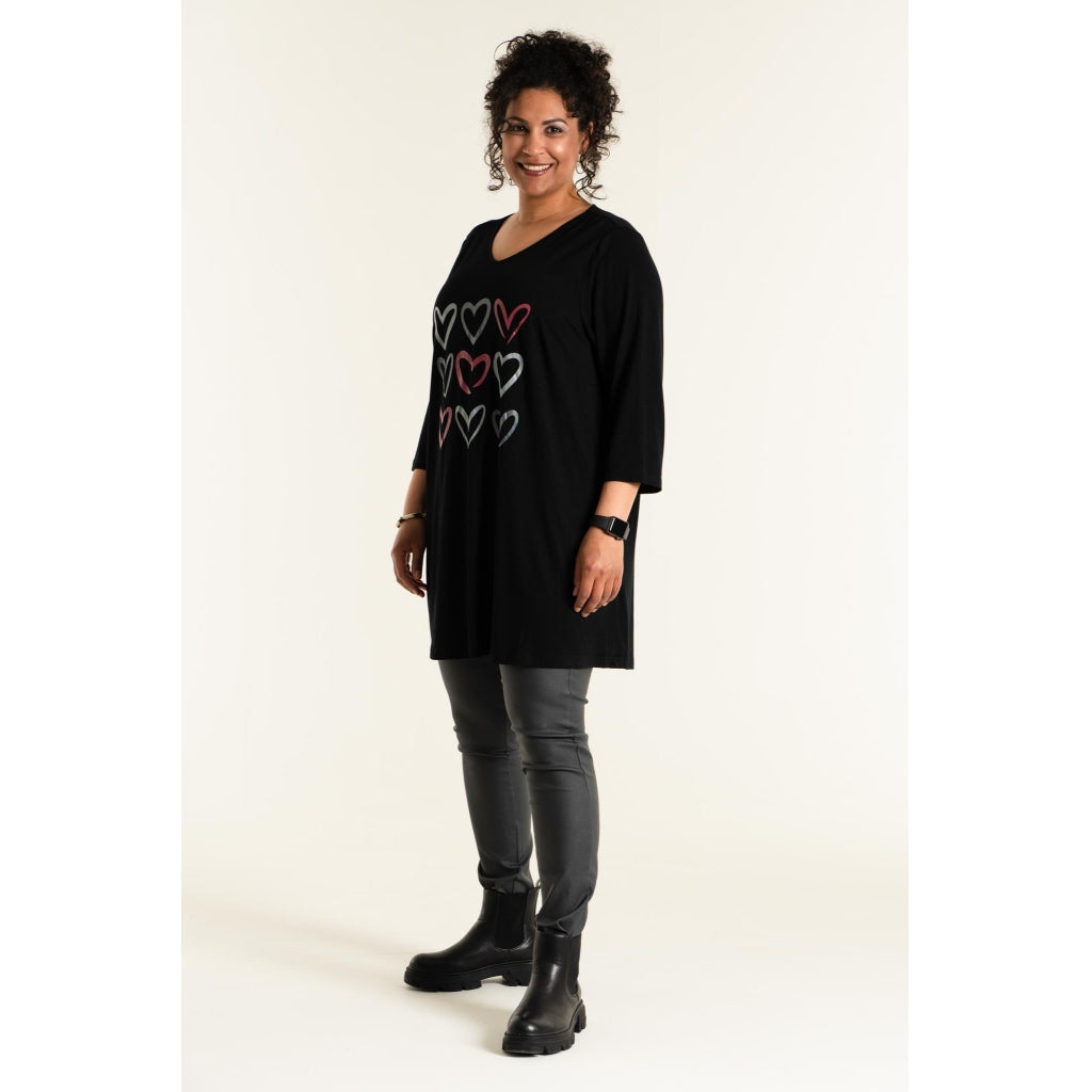 Studio Ditte Tunic - FLERE FARVER Tunic Black with Old rose