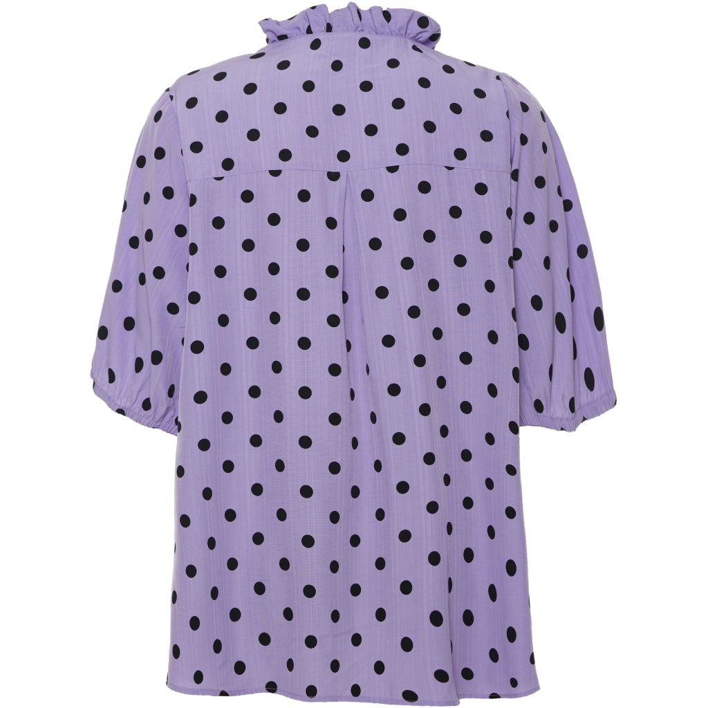 Studio Emelie Shirt Shirt Purple with black big dots