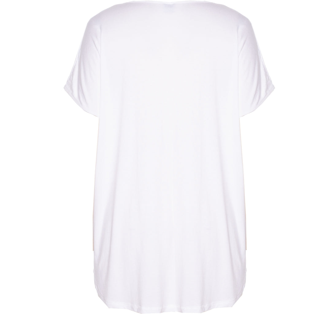Gozzip Woman Gitte T-shirt with print T-Shirt White with Black print