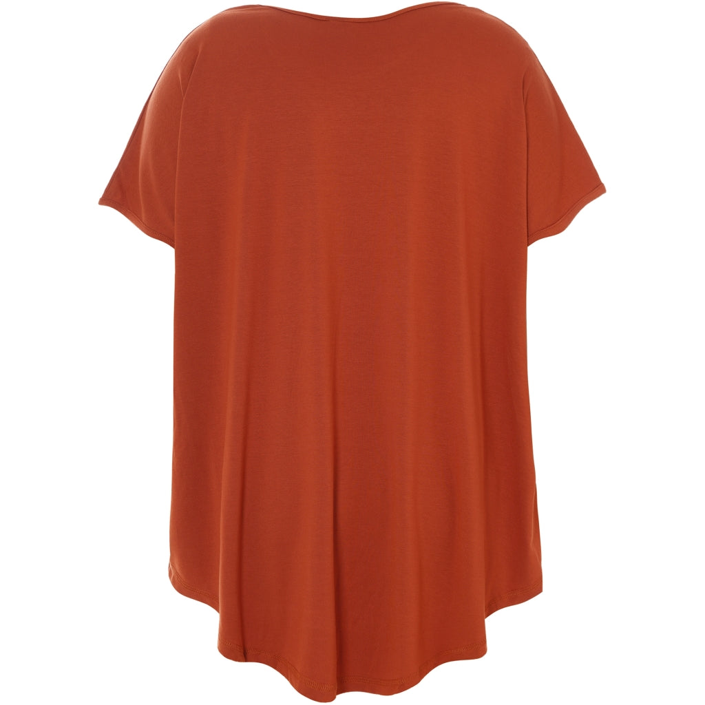 Gozzip Woman Gitte T-shirt with print - FLERE FARVER T-Shirt Terracotta