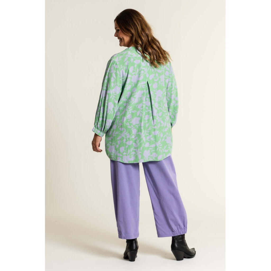 Gozzip Woman Grethe Blouse Blouse Green - Lilac