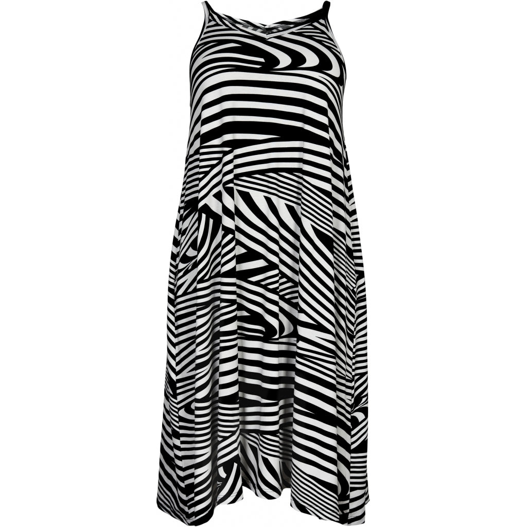Gozzip Woman Janie strop Dress Dress Black/White