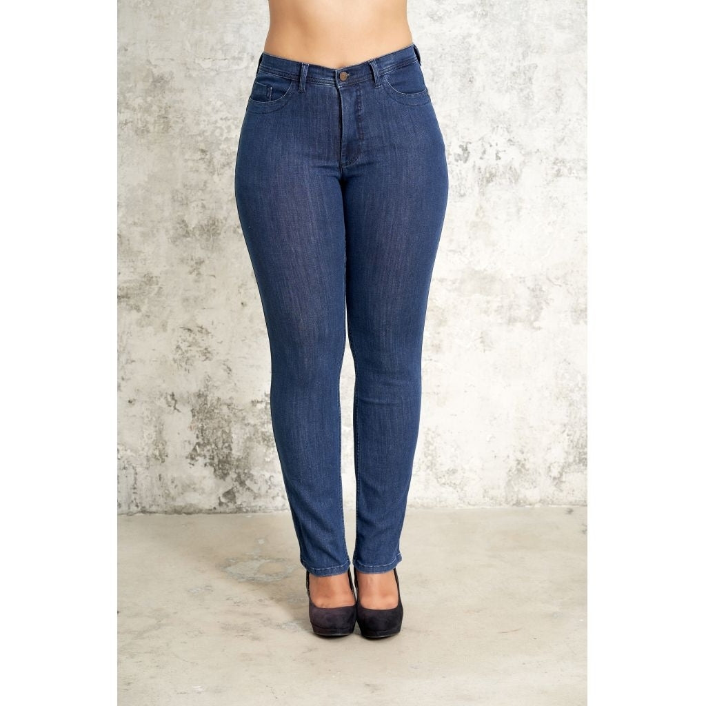 Studio Jeans i mørkeblå med falsk lomme Jeans Blue Ashley Length 30''