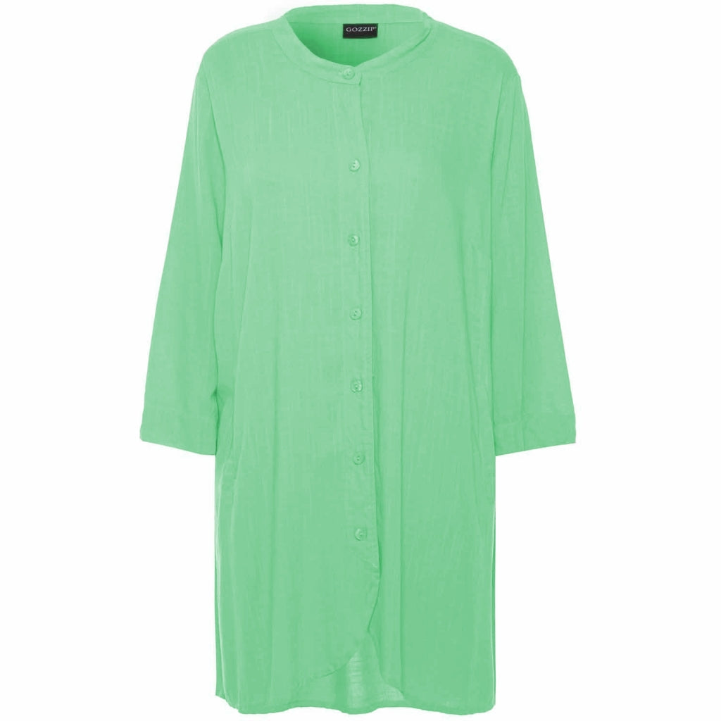 Gozzip Woman Monna Shirt Tunic - FLERE FARVER Shirt Tunic Absinthe Green