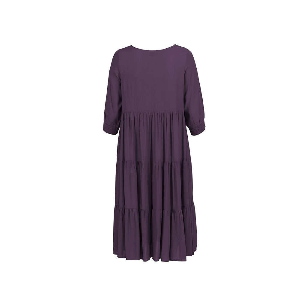 Gozzip Woman Sussie Long Dress - FLERE FARVER Long Dress Violet