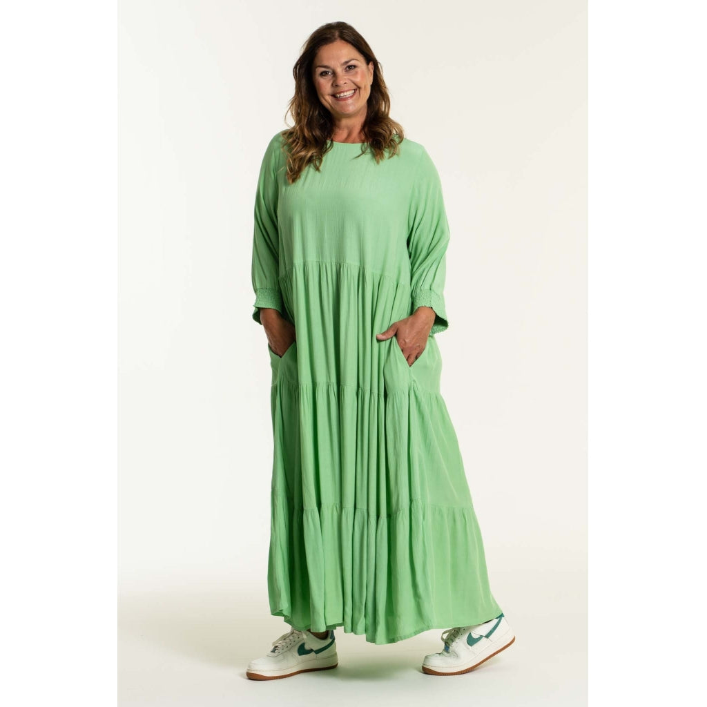 Gozzip Woman Sussie Long Dress - FLERE FARVER Long Dress Absinthe Green