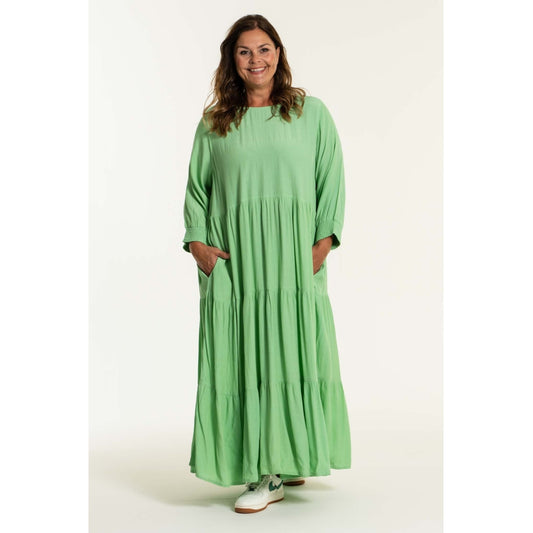 Gozzip Woman Sussie Long Dress - FLERE FARVER Long Dress Absinthe Green
