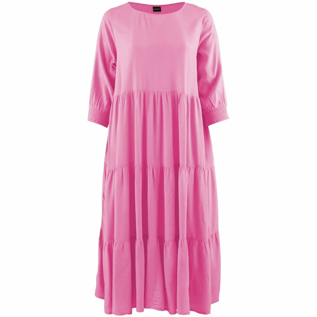 Gozzip Woman Sussie Long Dress - FLERE FARVER Long Dress Bubblegum