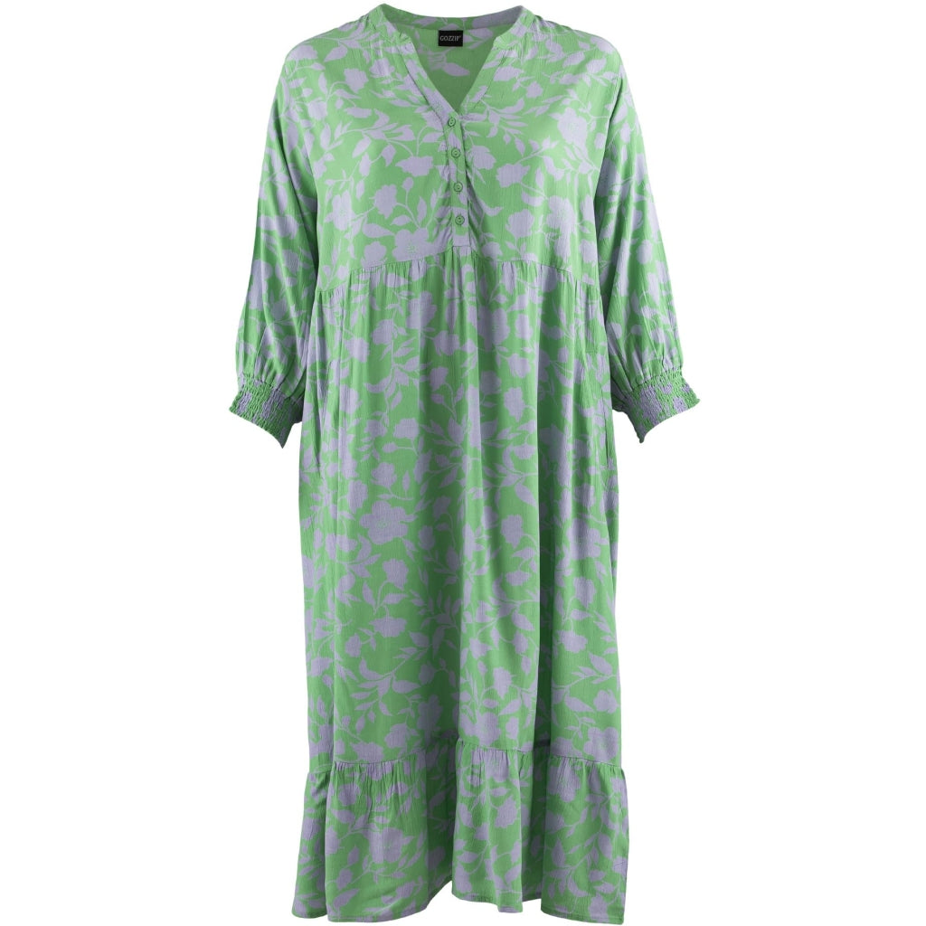 Gozzip Woman Victoria Dress Dress Green - Lilac